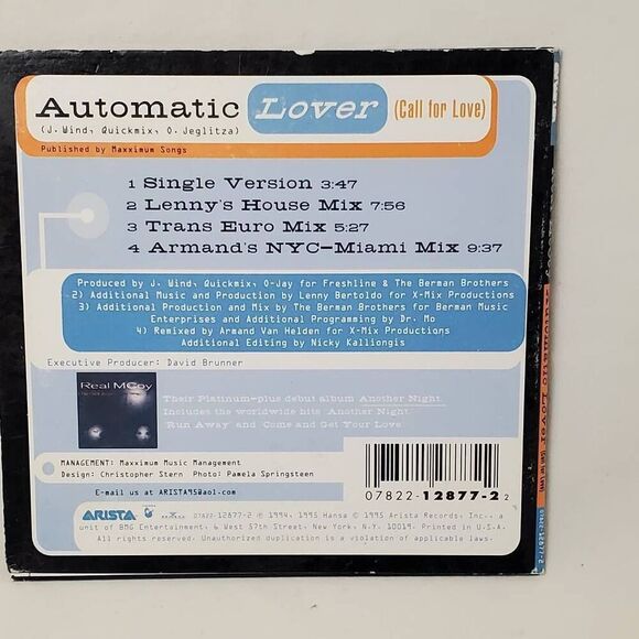 Real McCoy - Automatic Lover (Call For Love) - Picture 4 of 4
